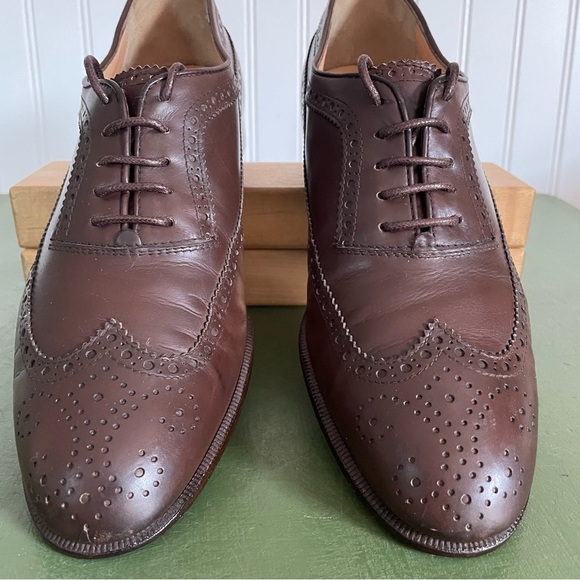 Ferragamo Men's Brogues/Oxfords in Chestnut Leather *Italy* - Picture 6 of 13